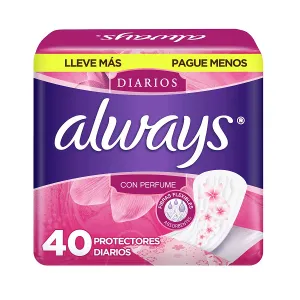 Always Diarios Con Aroma 40 Protectores