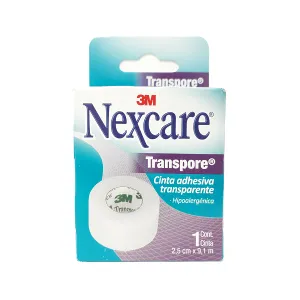 3M Nexcare Transpore Cinta Adhesiva Transparente de 1 Pulgada