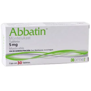 Abbatin Montelukast 5MG Caja 30 Tabletas
