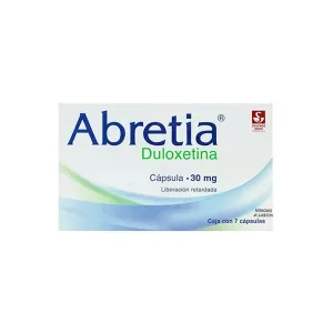 Abretia Duloxetina 30MG Caja 7 Cápsulas