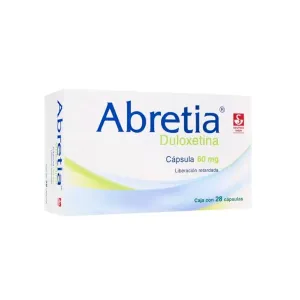 Abretia Duloxetina 60MG Caja 28 Cápsulas