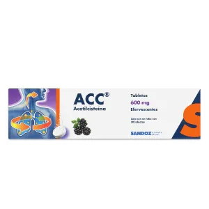 Acc (Acetilcisteína) 600mg  20 Tabletas Efervecentes